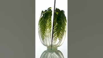 Cutting a Fractal Glass Veggie? It Works. #asmr #oddlysatisfying #relaxing #asmrcutting #ai #veo3