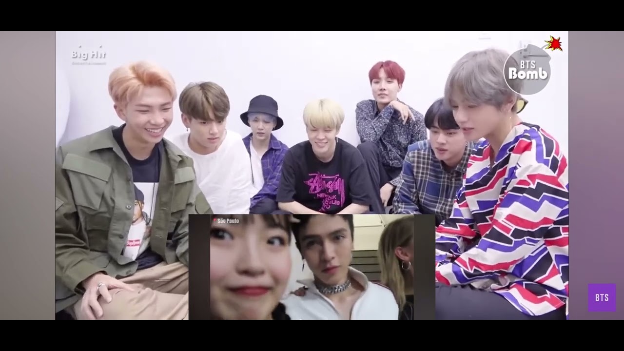 Bts reaction to now united hina and Krystina