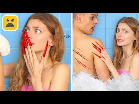 LONG NAILS PROBLEMS! Funny Situations In Real Life by Mr Degree