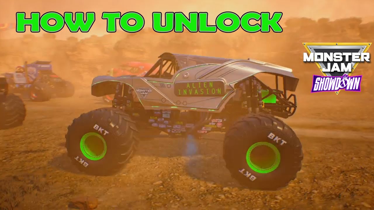 How to get Alien Invasion in Monster Jam Showdown - Simple Guide - YouTube