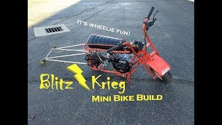 Wheelie Bars On The Blitz Krieg Mini Bike Build!!