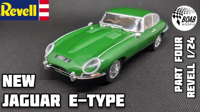 Jaguar E Type by Revell 1/24 - Part 1 - New Tool! Building the chassis,  engine and undercarriage 