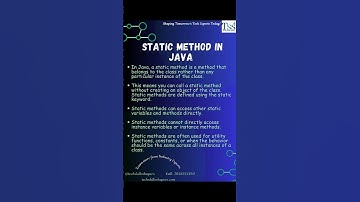 Static Method in Java #javatutorial  #staticmethod #techcommunity