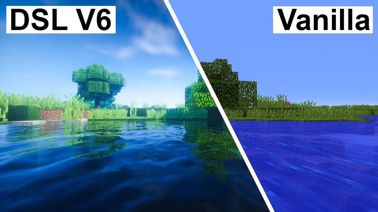 Minecraft Vanilla VS BSL V6 (Super Duper Graphics Pack 