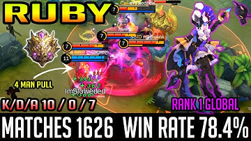 Best Ruby Mythic Gameplay & Build 2018 - Top 1 Global Ruby [ღ¢