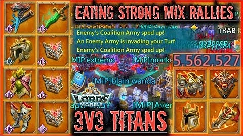 Lords mobile: mythic rally trap vs the strongest non EMPEROR leads in lords mobile! SHOCKING CAPS! 