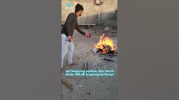 Bola Pemadam Api Otomatis yang Meledak Saat Tersentuh Api!