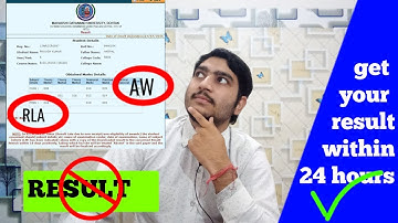 RLA in MDU results/ what student do now