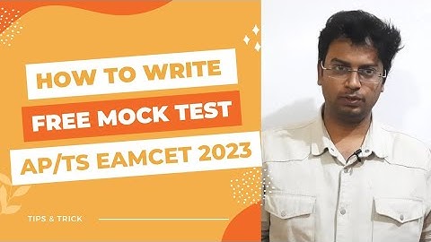 HOW TO WRITE ✍️ FREE EAMCET MOCK TEST|AP/TS EAMCET 2023 PREPARATION|#tseamcet2023 #apeamcet2023