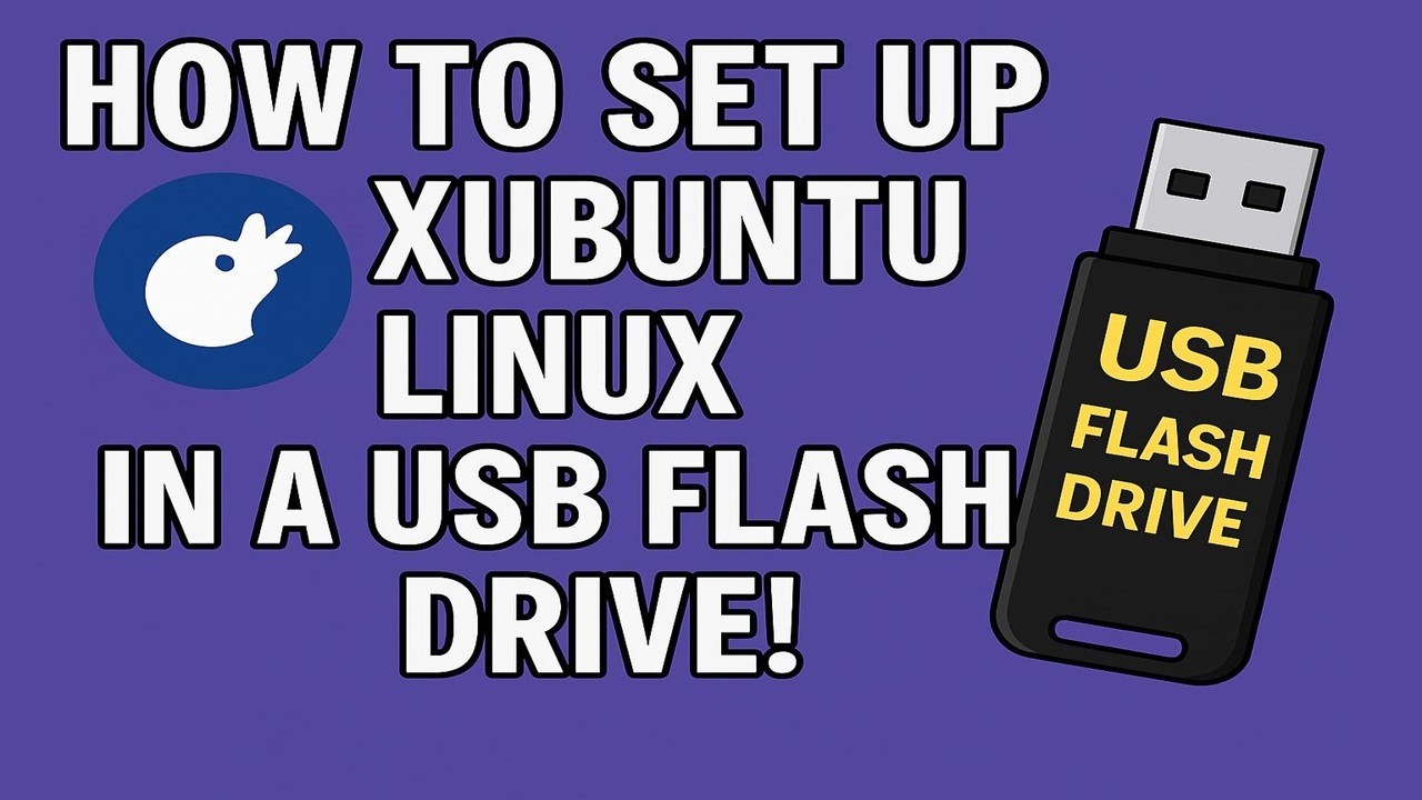 How to set up Xubuntu Linux in a USB flash Drive! - YouTube