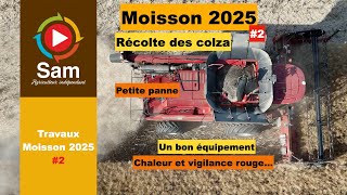 Harvest #2 2025. Rapeseed. Sharing a week of harvesting. Tips and breakdowns, heat and fire.