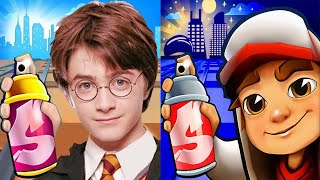 Subway Surfers Chicago 2023 vs Harry Potter Run Gameplay HD screenshot 4
