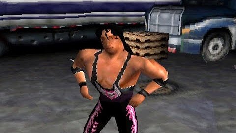 Bret Hart entrance video & outfits (Theme Fix) - WCW Backstage Assault (PlayStation)