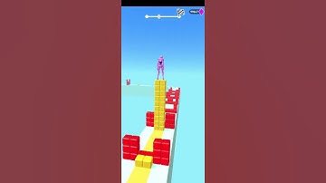 Stack Surf 3D Game | Level-68 Satisfying Gameplay Walk-through #games #gaming  #shorts #stacksurf3d