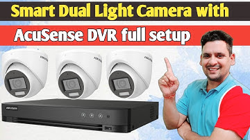 Hikvision Dual Light Smart Audio Camera setup with smart Acusense Hikvision DVR