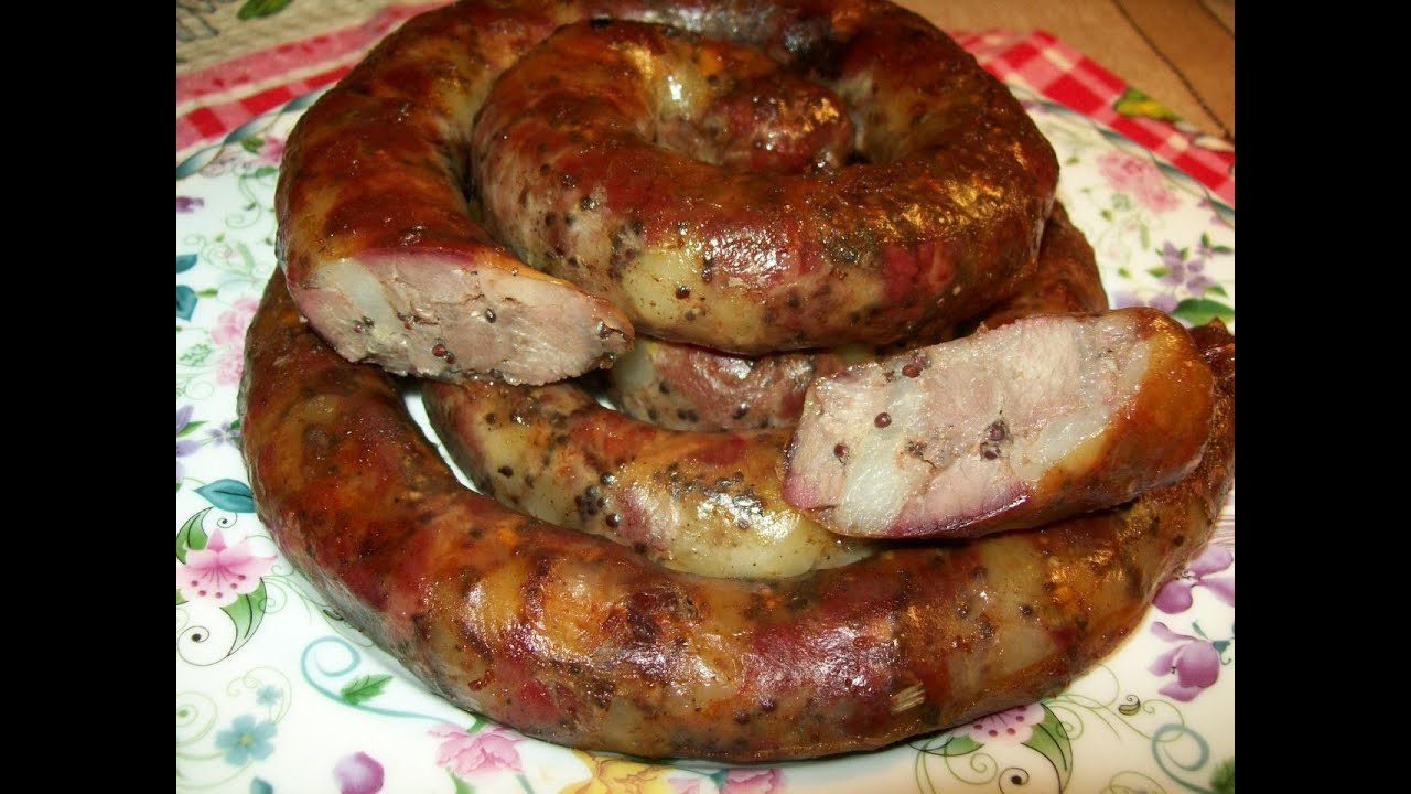 Украинская колбаса из свинины