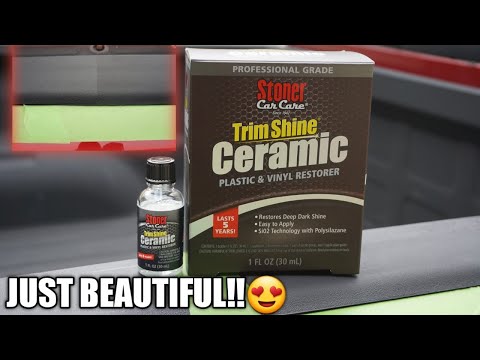 STONER Trim Shine Ceramic Coating Plastic and Vinyl Restorer Kit, 1 oz.