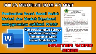 Cara Membuat Surat Undangan di HP menggunakan Aplikasi Word||Android