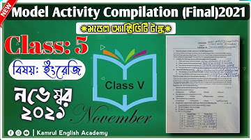 Class - V English (ইংরেজী)|| Part-8|| Model Activity Compilation (Final) November 2021|| WBBSE