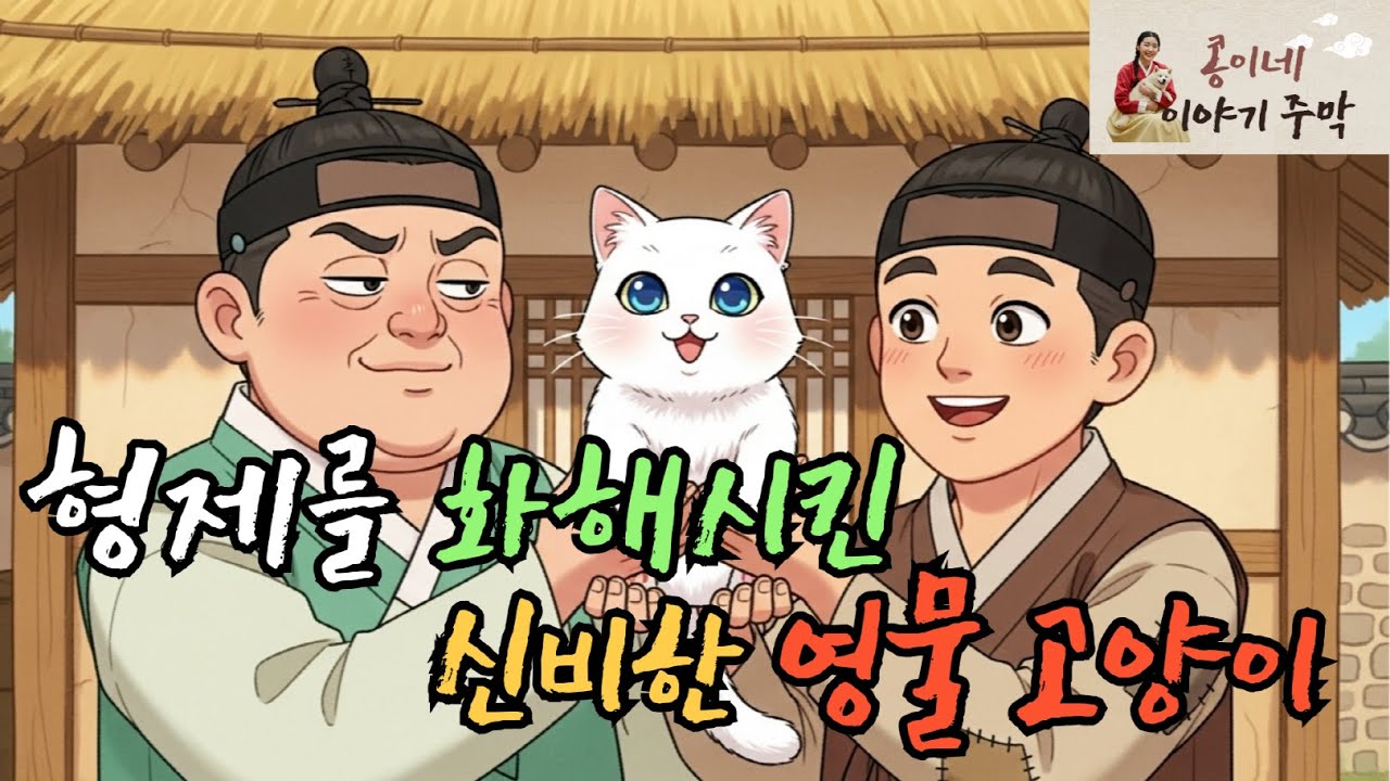 형제를 화해시킨 신비한 영물 고양이 (욕심많은 형이 개과천선한 사연) [옛날 이야기, 민담]
