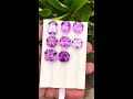 Asscher cut uruguayan amethyst collection  cor gems