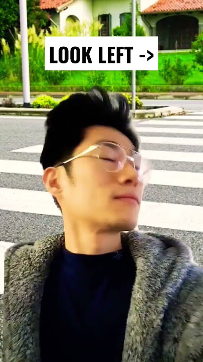 When crossing the road in the UK as Korean