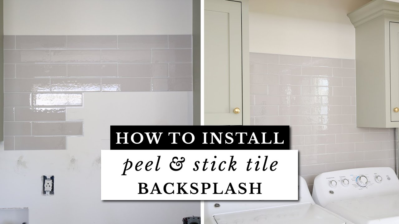 How To Install Self Adhesive Backsplash Tiles Cloud Yarn Mosaic Peel