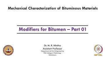 Modifiers for Bitumen – Part 01