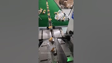 Automatic faucet horizontal flow bag film wrapping sealing packaging machine testing video