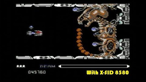 Commodore 64 - R-Type by Irem Corporation (Raimbow Arts c64) with X-SID 8580 - Level 1 and 2