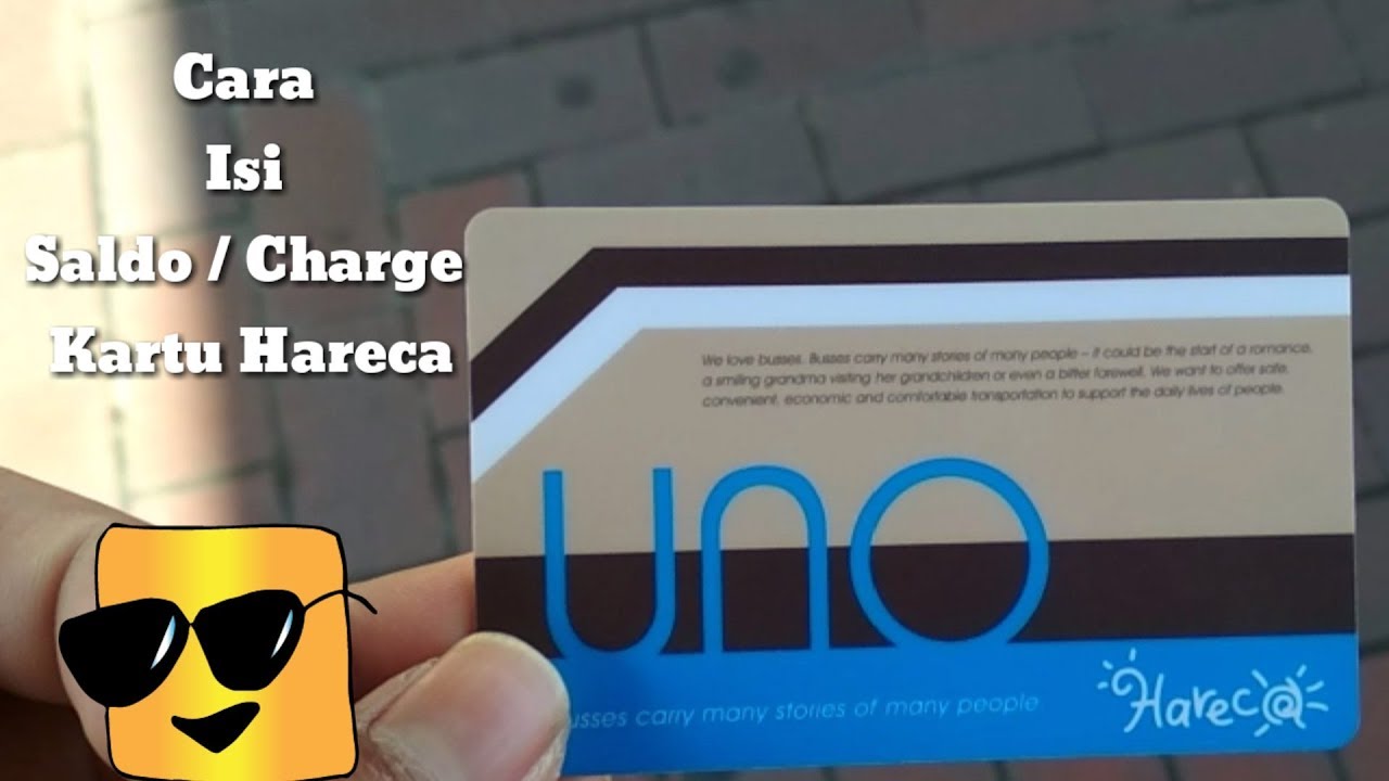 Cara Isi Saldo Charge Kartu Hareca Youtube