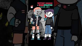 flirting? fighting?? all the same 😏🩸 #SUKKERS #kickstarter #queeranimation #enemiestolovers