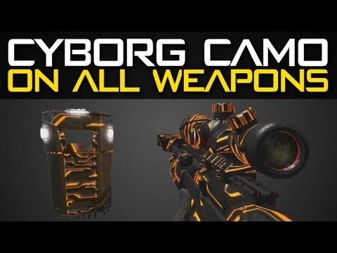 Black Ops 2 CYBORG Camo on All Weapons - Cyborg Camo