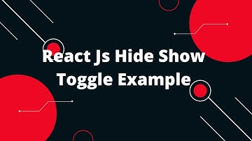 React Tutorial in Hindi #15 React Js Hide Show Toggle Example