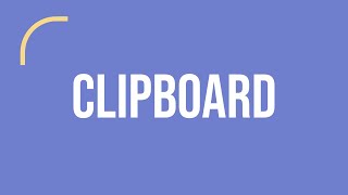 What Is a Clipboard? | Computer Vocabulary (Plain English)