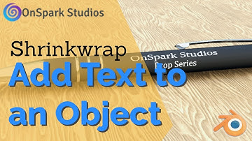Blender Tutorial - Shrinkwrap Text to an object