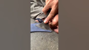 Why are leather belts cut diagonally #shortvideo