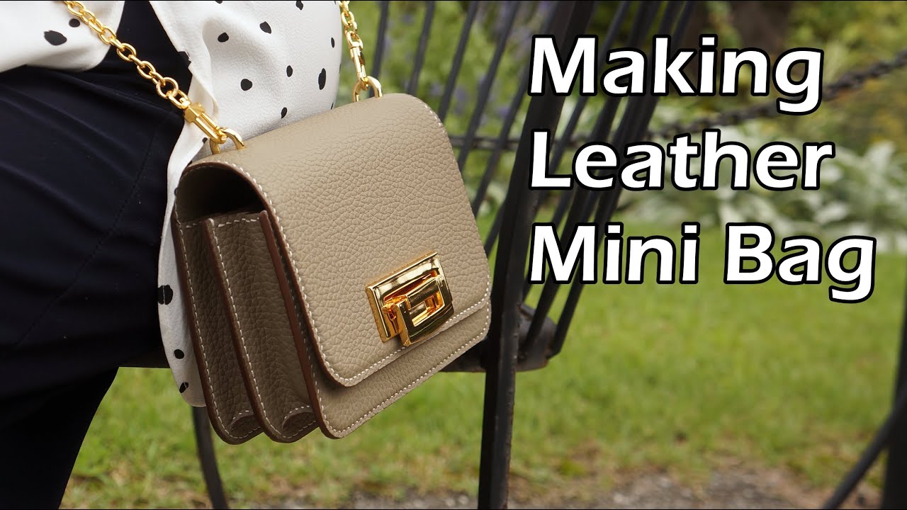 67 [Leather Craft] Making Leather Mini Boston Bag / [가죽공예