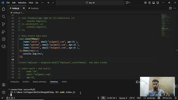 Day 11 | MongoDB Work in VS Code 💻 | BCA Student Web Development Journey 🚀