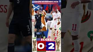 ÉCOSSE VS MAROC : Coupe du Monde 2026🔥trouver le score, Résumé du match 🔥#short #WC2026