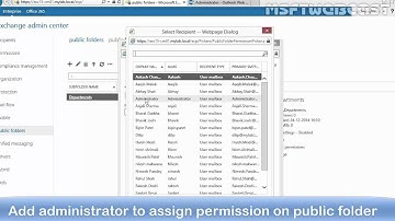 Create and configure Public Folder database in exchange 2013 SP1