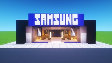 Minecraft Tutorial: How To Make A Samsung Store (2021 City Tutorial)
