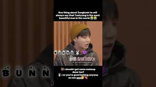 Jungkooks Never Gonna Let Go Of The Opportunity To Call Taehyung Handsome.