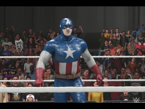 WWE2K19 Captain America VS Braun Strowman