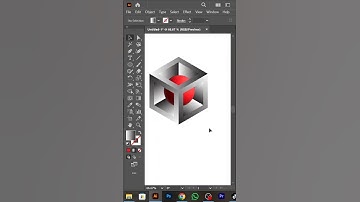 3D Cube with Sphere Design in Adobe Illustrator #artoflimon