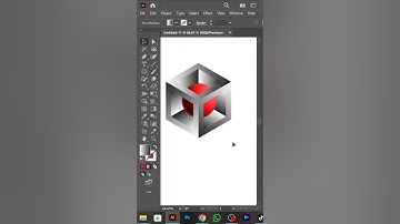 3D Cube with Sphere Design in Adobe Illustrator #artoflimon