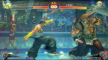 YUN VS GOUKEN | CPU VS CPU | Ultra Street Fighter IV  (Hardest AI) #fight