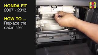 How to Replace the cabin filter on the Honda Fit 2007 to 2013
