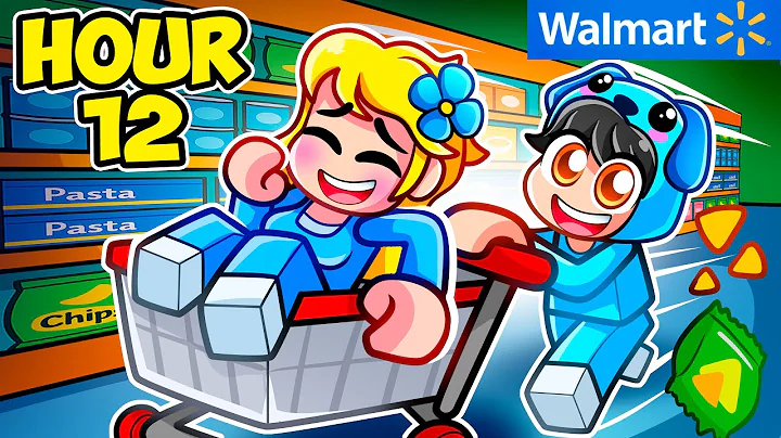 24 Hour OVERNIGHT at WALMART in Roblox?! (KICKED OUT)