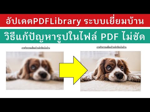 อัปเดตระบบเยี่ยมบ้านออนไลน์ล่าสุด  แก้ปัญหารูปภาพในไฟล์ PDF เบลอ จะทำให้ภาพให้คมชัดได้อย่างไร?